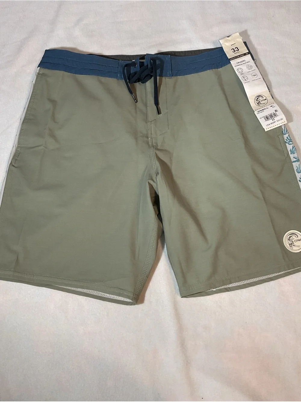 O’Neil OG Sideline Panrl Boardshorts Shorts. 18” - 33 Waist.